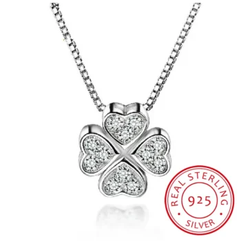 Sterling Silver Clover Necklace UK