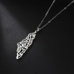 Palestine Map Necklace