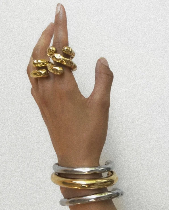 Contour Ring and Cuff Set for Women