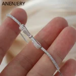 Adjustable AAAAA Zircon Bow Bracelet for Women, Fashion Jewelry